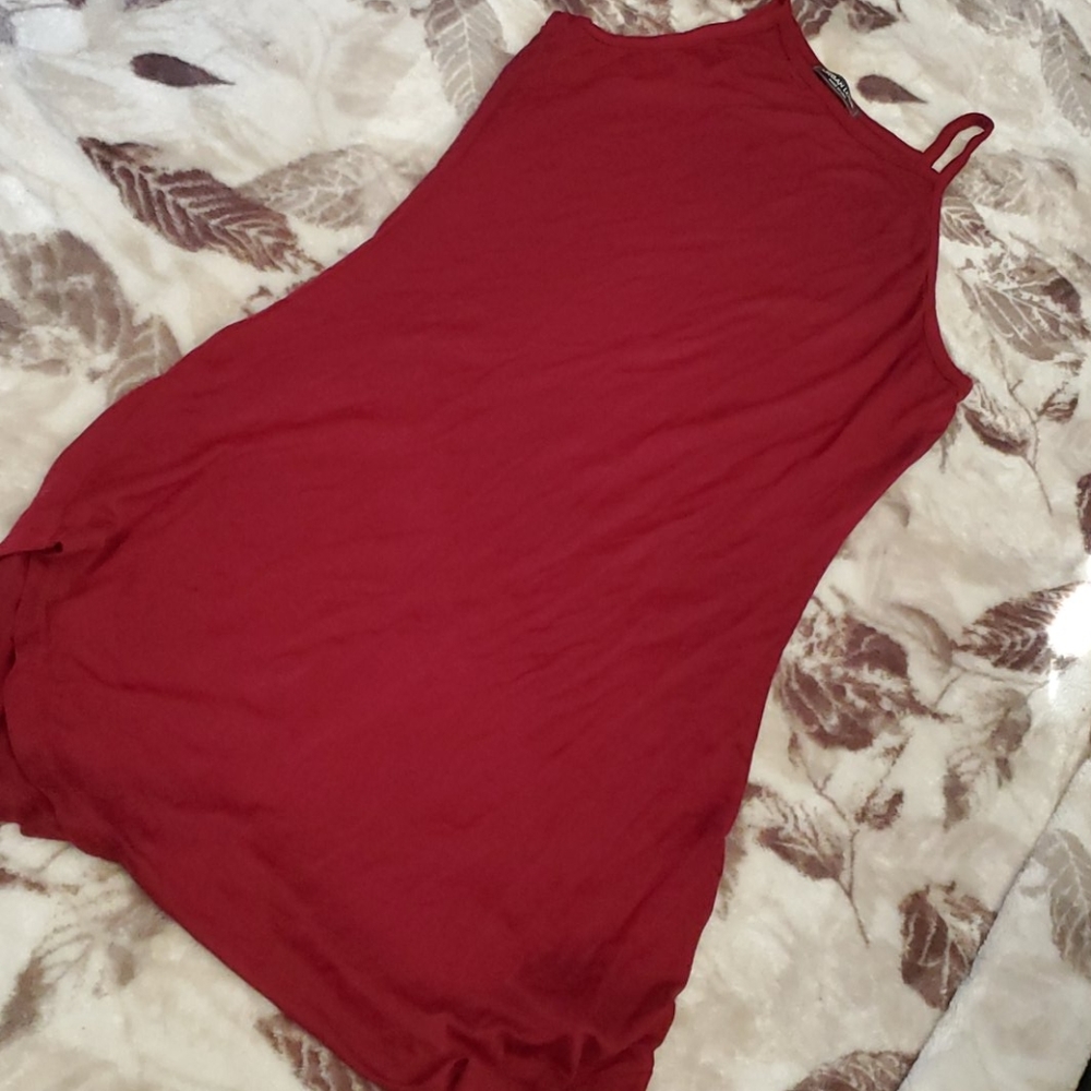 Maroon halter top bodycon